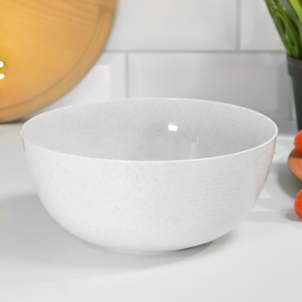 Салатник 2л Basilic, цвет белый мрамор