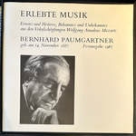 Wolfgang Amadeus Mozart, Bernhard Paumgartner- Erlebte Musik (Голландия) 3LP