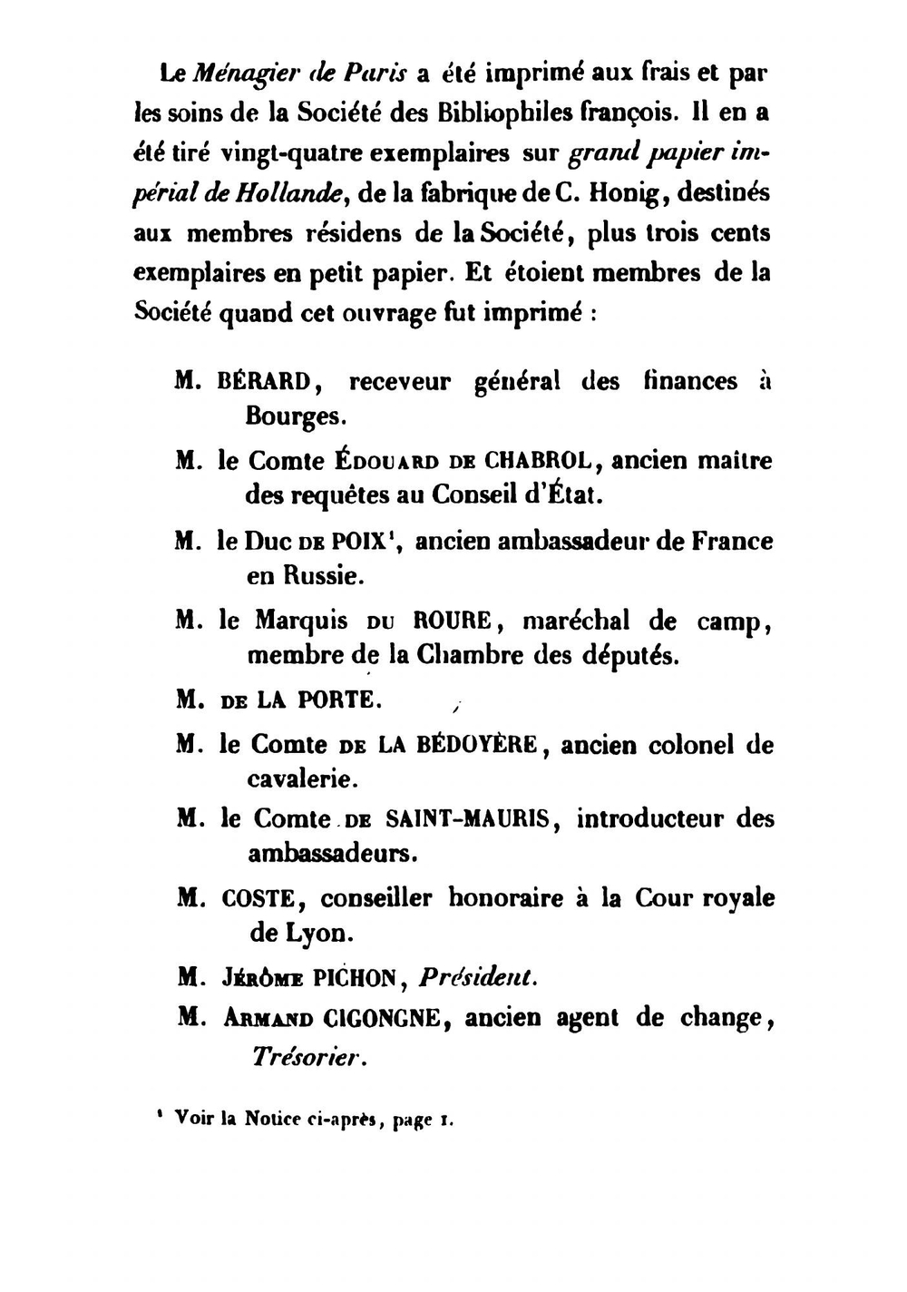 Le Menagier de Paris. Tome Premier | Albertano J des Bibliophiles François