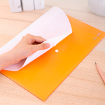 Папка-конверт на кнопке DELI "RIO", А4, 0,18 мм, с карманом, ассорти