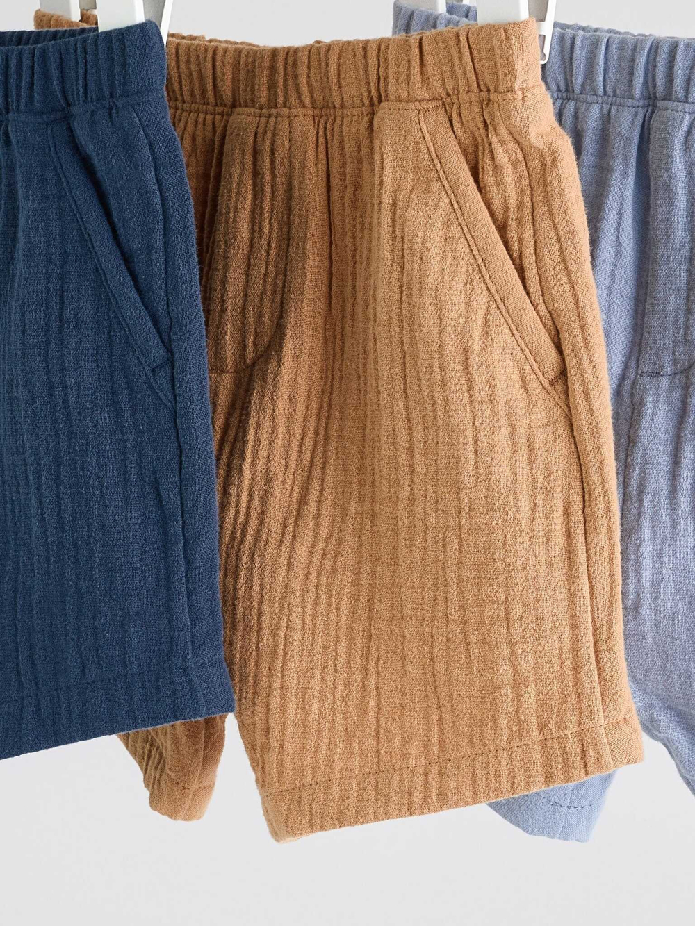 Шорты для мальчика Next E81-354, 3 шт., Синий, Бежевый, Голубой