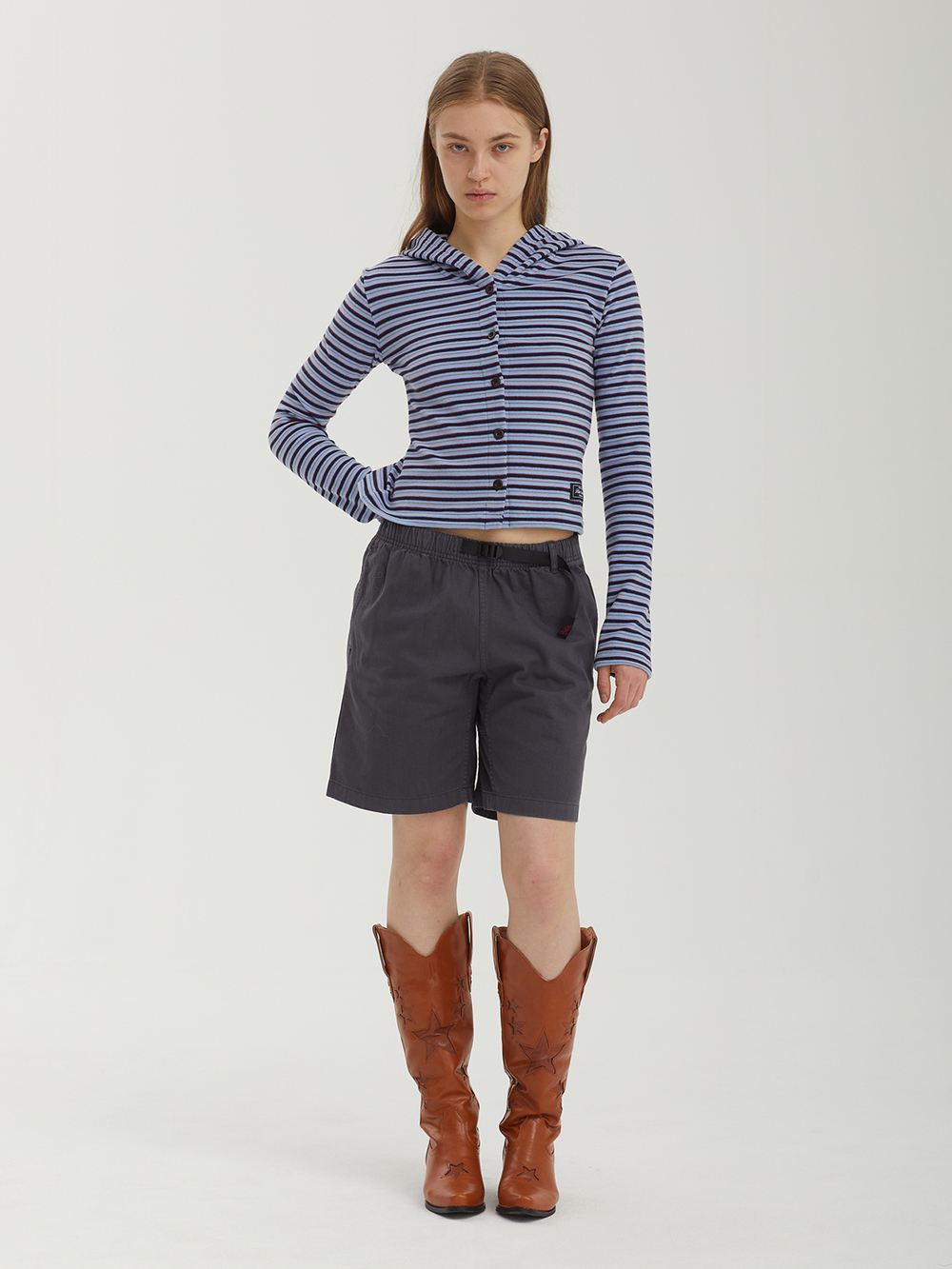 Женский Кардиган Stripe Hoodie