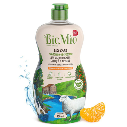 Средство для мытья посуды BioMio Bio-Care Мандарин, концентрат, 450 мл