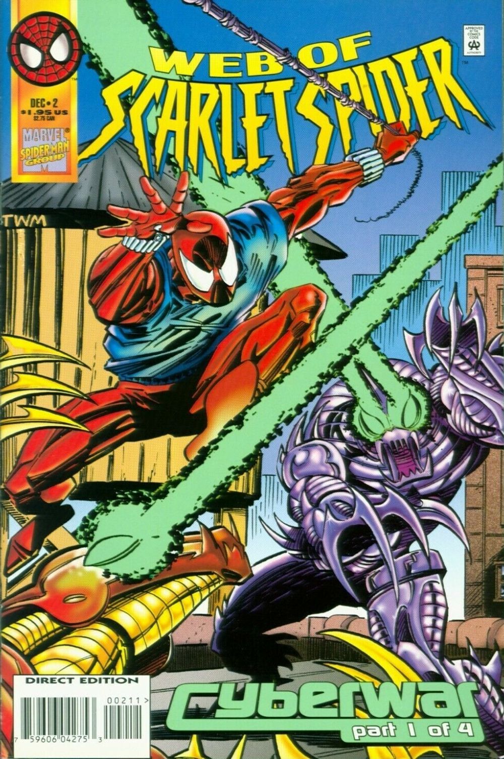 Комикс Web of Scarlet Spider Cyberwar parts 1-4