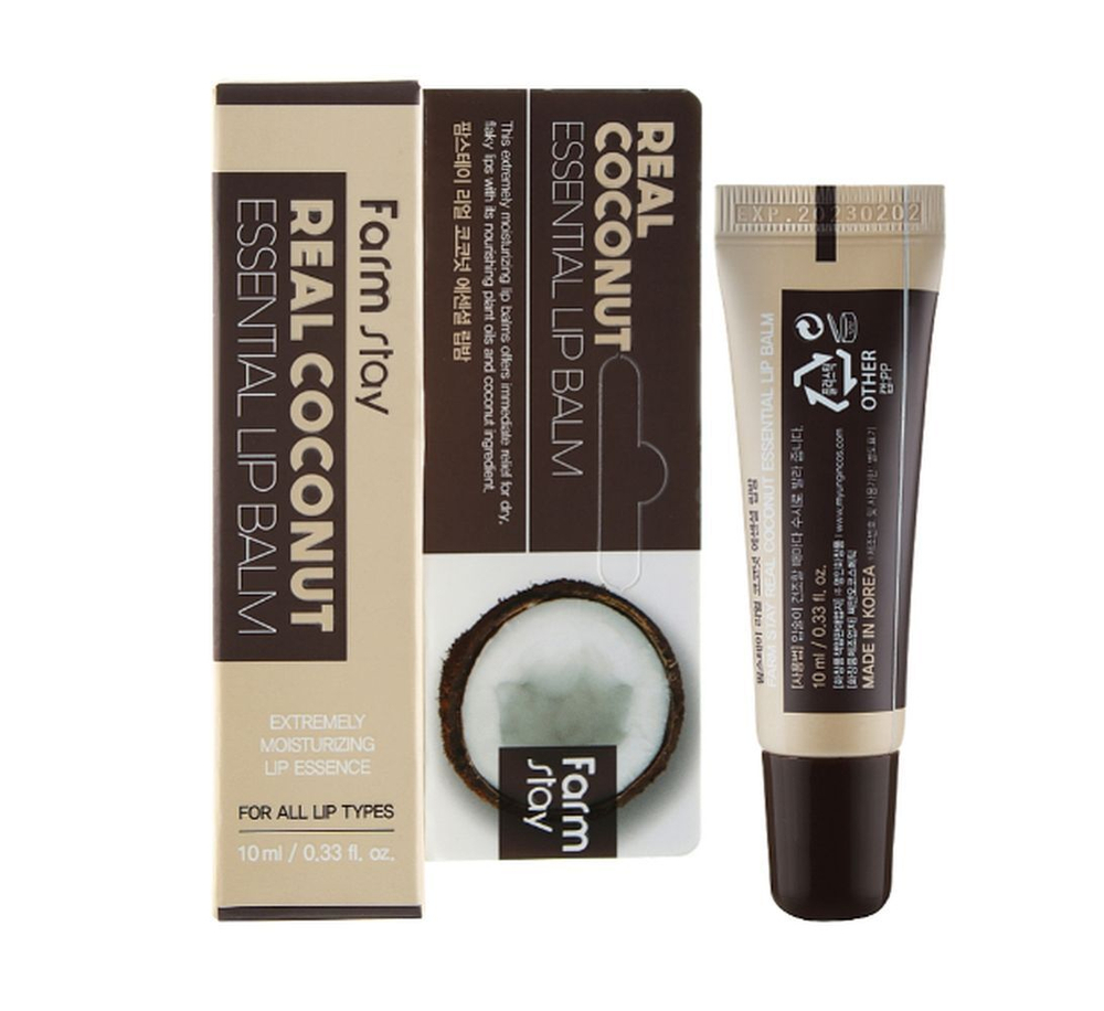 Бальзам для губ питательный с кокосом FarmStay Real Coconut Essential Lip Balm 10 мл.