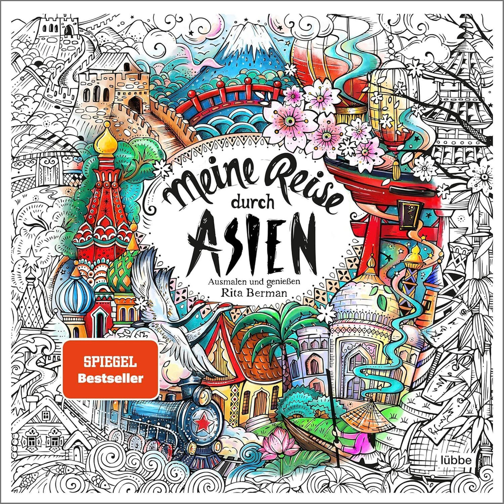 Meine Reise durch Asien. Rita Berman. Coloring book