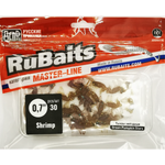 Рыболовные, силиконовые приманки. Рачки мормыш RuBaits Shrimp креветка. Набор для рыбалки на щуку, судака, окуня, форель. Зимняя рыбалка, микроджиг.