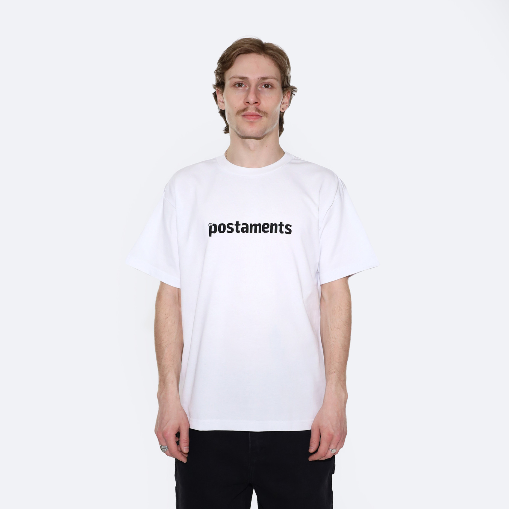 Футболка Postaments Basic Logo (white) артикул: - купить в магазине Дайс