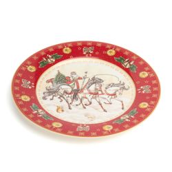 ТАРЕЛКА ОБЕДЕННАЯ LEFARD "ТРОЙКА" 20,5 СМ КРАСНАЯ (КОР=18ШТ.)