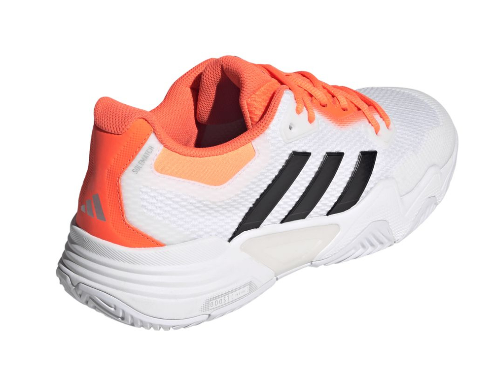 Мужские кроссовки теннисные Adidas Solematch Control 2 M - cloud white/core black/lucid orange
