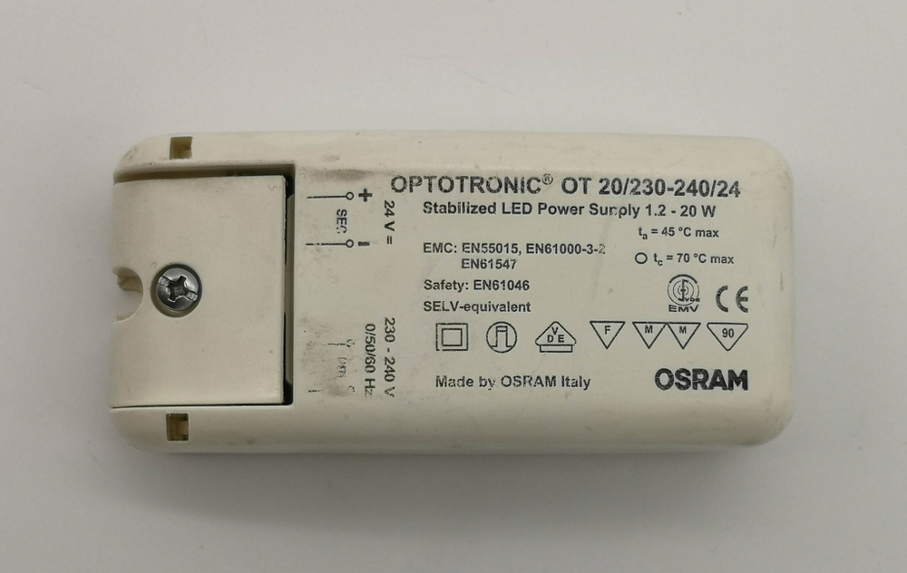 Блок питания Osram optotronic ot 20/230-240/24 1.2-20W (--)