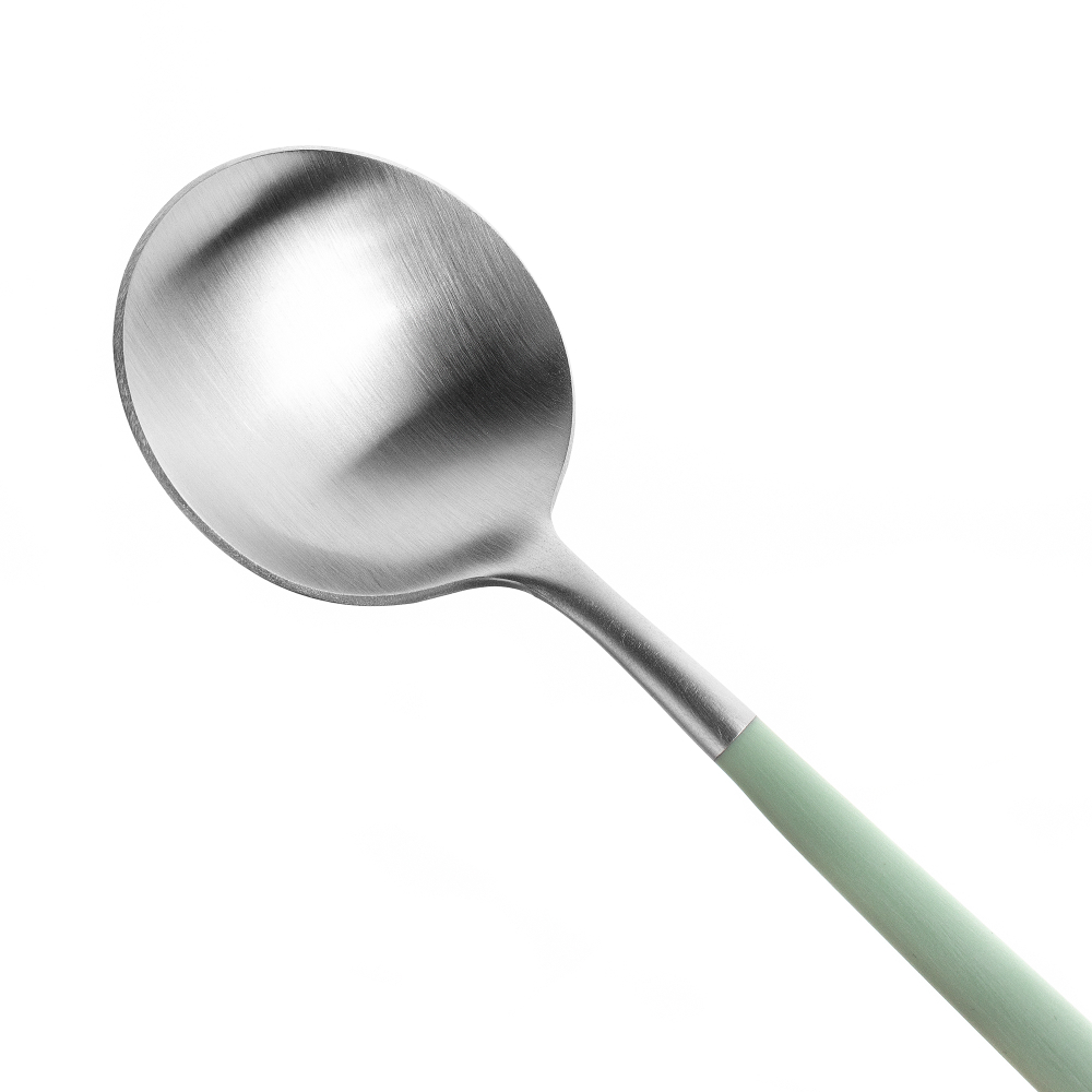 Набор столовых приборов на 6 персон 24 предмета Cutipol Goa matte celadon в подарочной упаковке