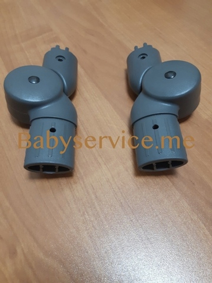 Шарнир ручки овал 30*40 овал 42*22 правое Серый