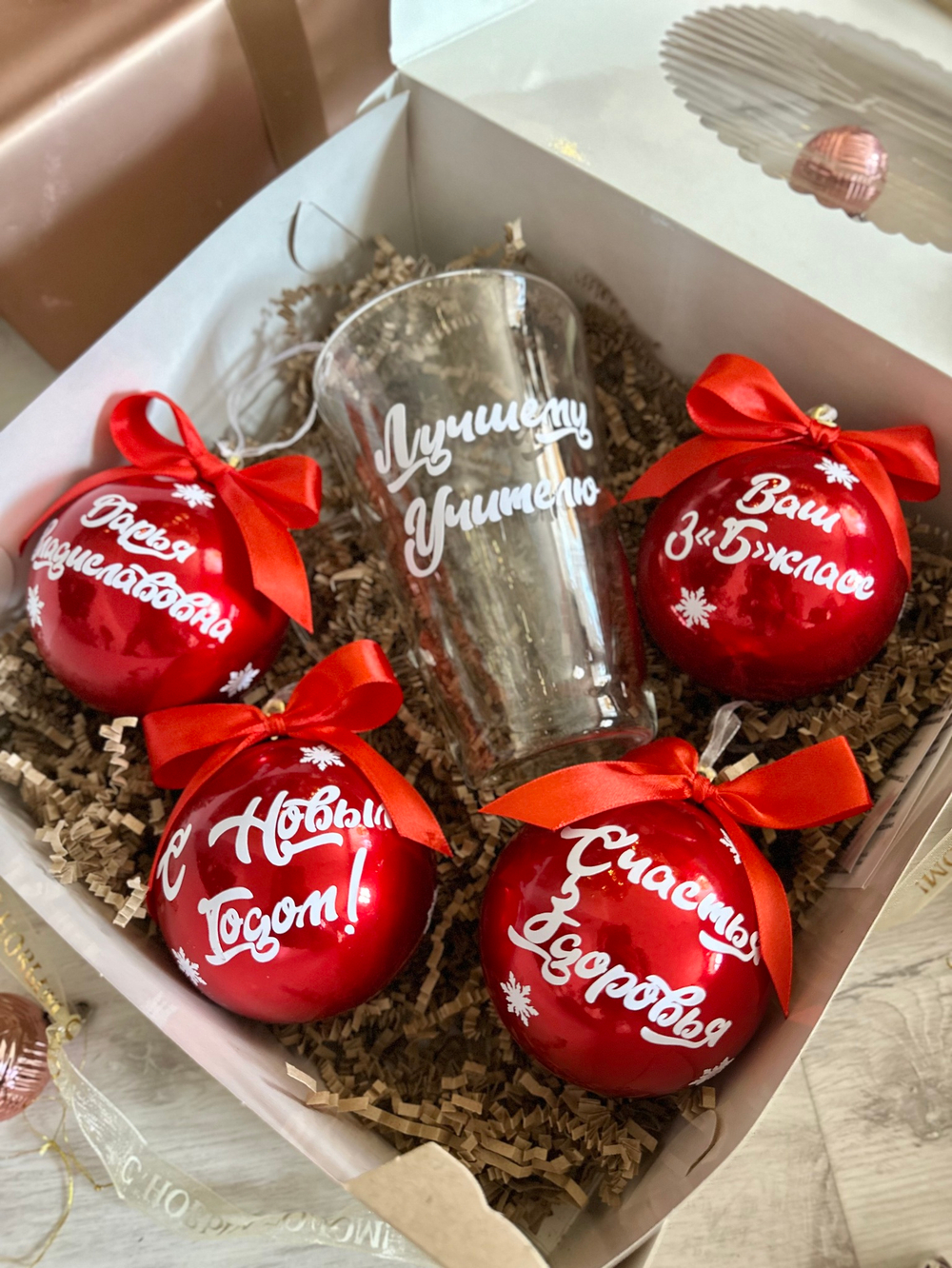 Ёлочные игрушки для учителя/начальника/руководителя/новый год/подарок №2149