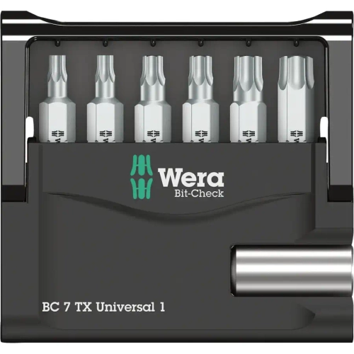 Набор насадок с держателем Mini-Check TX WERA 05056294001