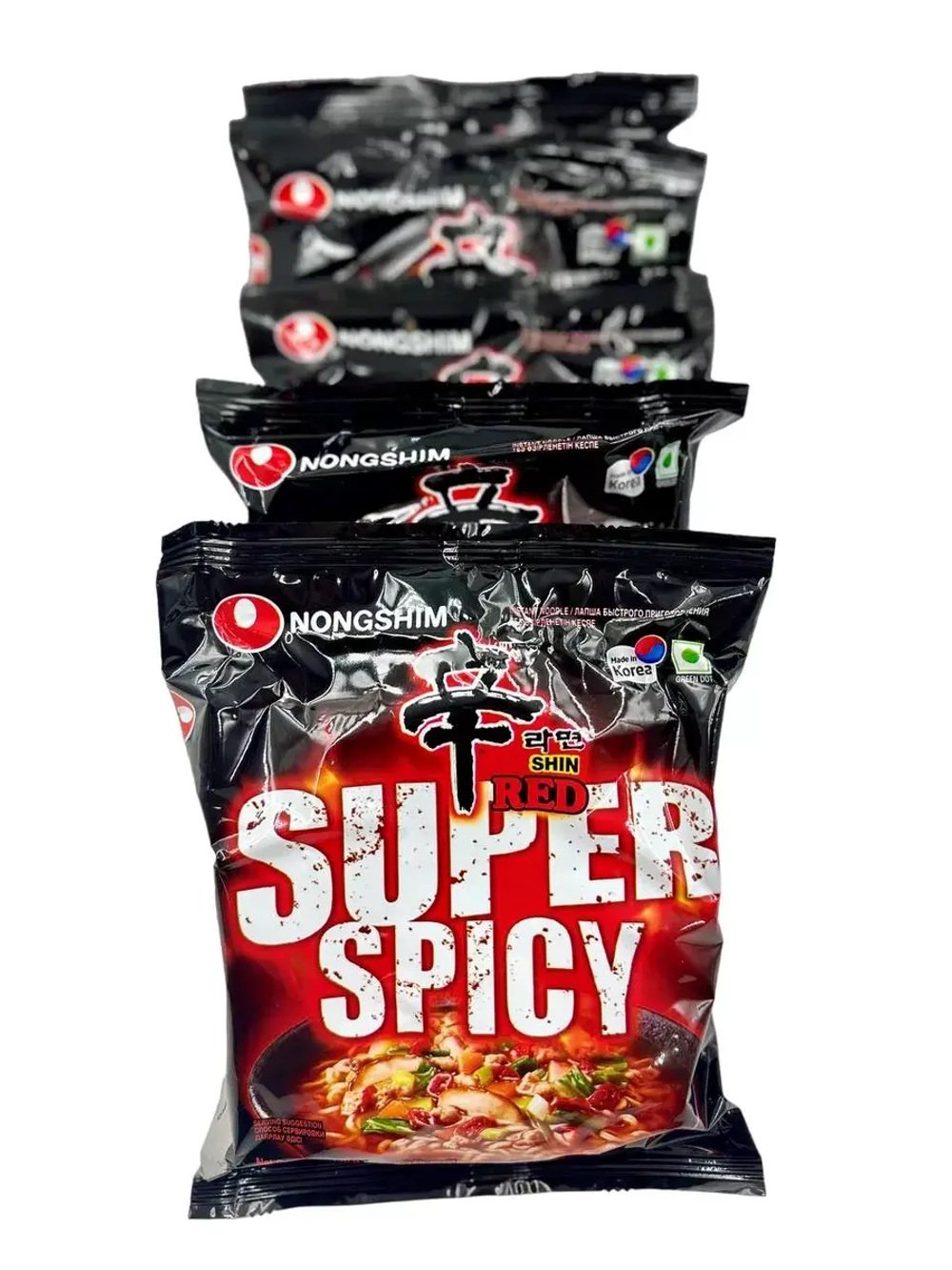 Лапша БП Nongshim Red Super Spicy , очень острая