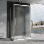 Душевой уголок ABBER Schwarzer Diamant AG30130MH-S70M-S70M 130x70 стекло матовое/профиль хром