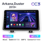 Teyes CC3 10,2"для Renault Arkana, Duster 2019+