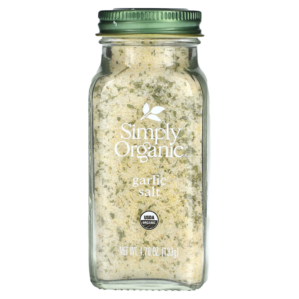 Simply Organic, Чесночная соль, 4,7 унции (133 г)