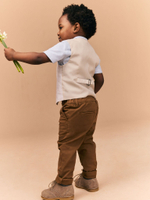 Комплект из трех предметов для мальчика Next E51-030, Бежевый, Голубой