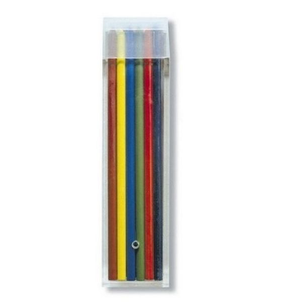 Стержни цветные для цанговых карандашей KOH-I-NOOR 4042, D=3,2мм, 12цв, пластик.футляр с подвесом