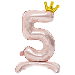 Шар фольгированный Цифра 5 81 см (Розовый)