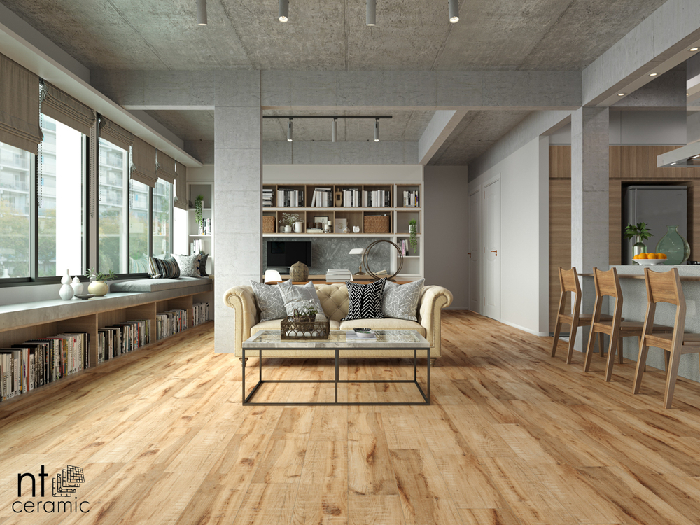 NT Ceramic Wood Mocca Brown 20x120