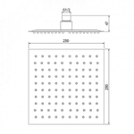 Верхний душ WeltWasser WW HS 25S 10000000939 Хром