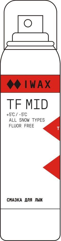 СПРЕЙ-УСКОРИТЕЛЬ БЕЗ ФТОРА IWAX TF MID (+5˚C / -5˚C ) 140 мл