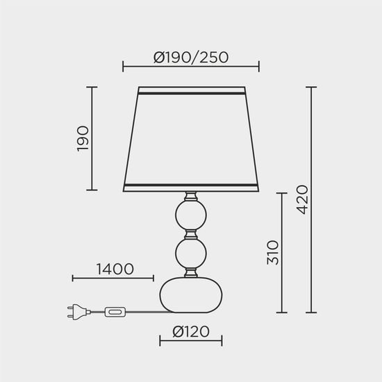 Настольный светильник MODELUX ML.6142.01TL BK