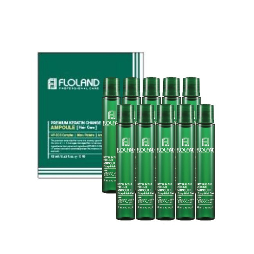 Floland Biotin Scalp Cooling Ampoule охлаждающий филлер для волос и кожи головыс биотином