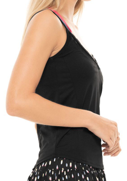 Женский топ теннисный Lucky in Love Neon Lights Let It Glow Bralette Cami - черный