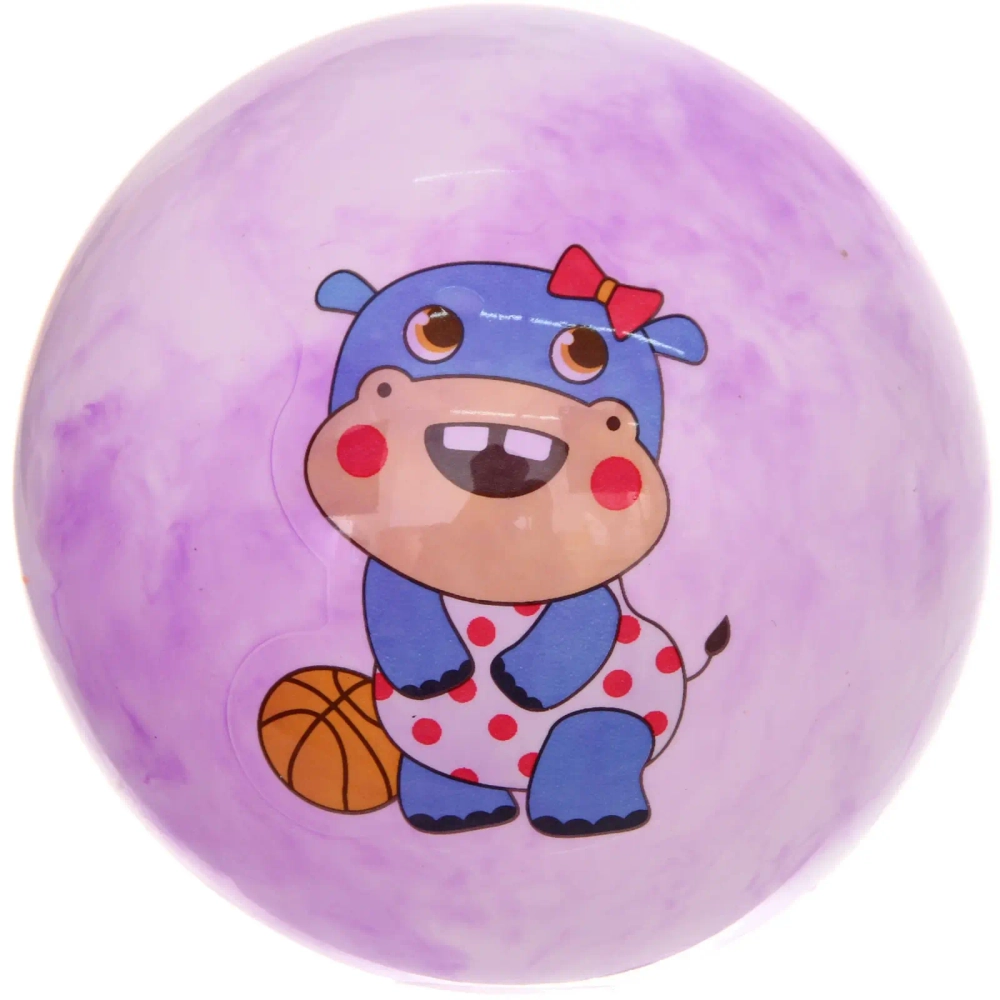 Мяч 22 см «Зверята с мячиком», (50г)