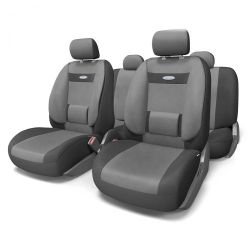 Авточехлы AUTOPROFI COMFORT COM-1105 BK/D.GY черный/темно серый размер М