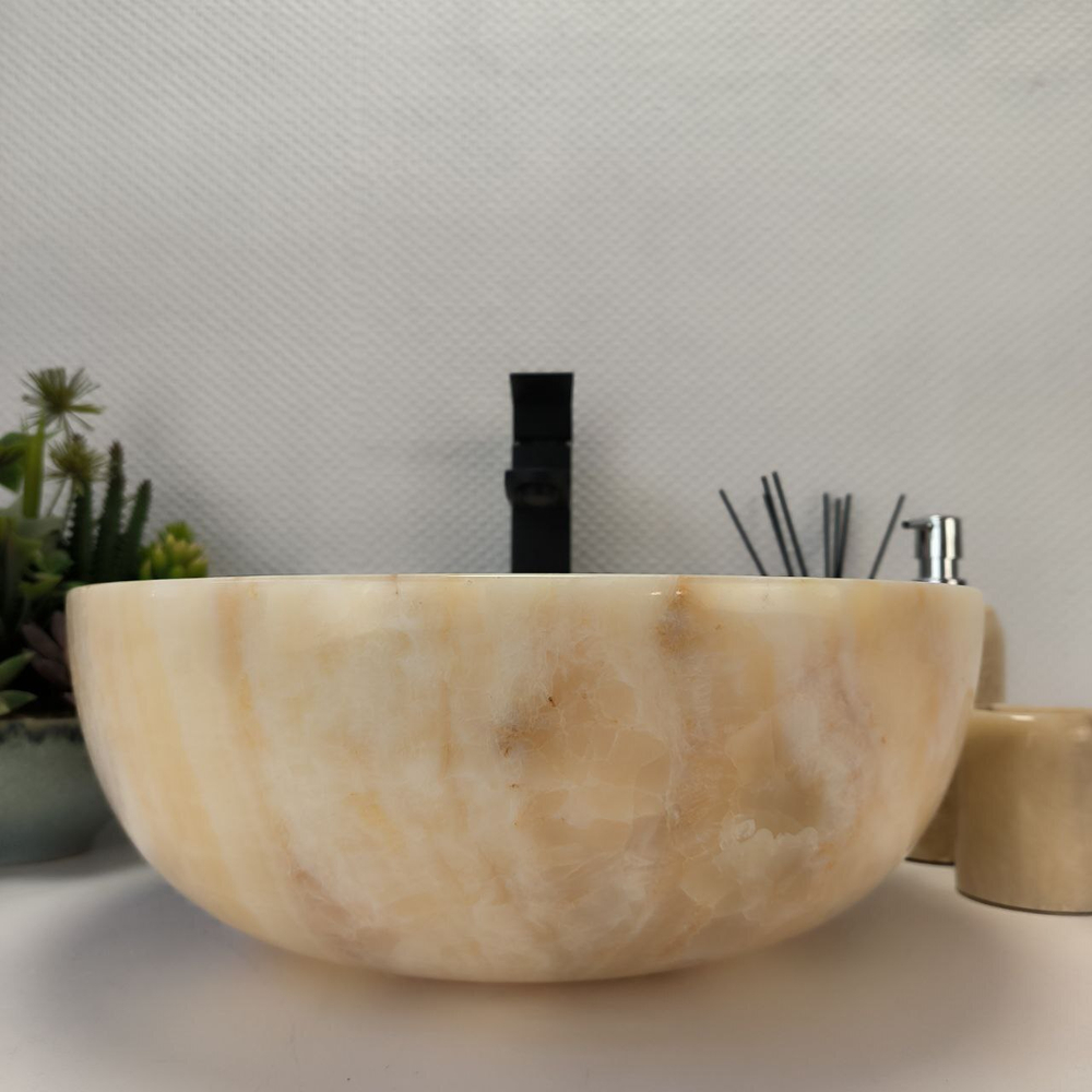 Раковина из оникса Bowl Yellow TinLip BO-63045 40*40*15 40
