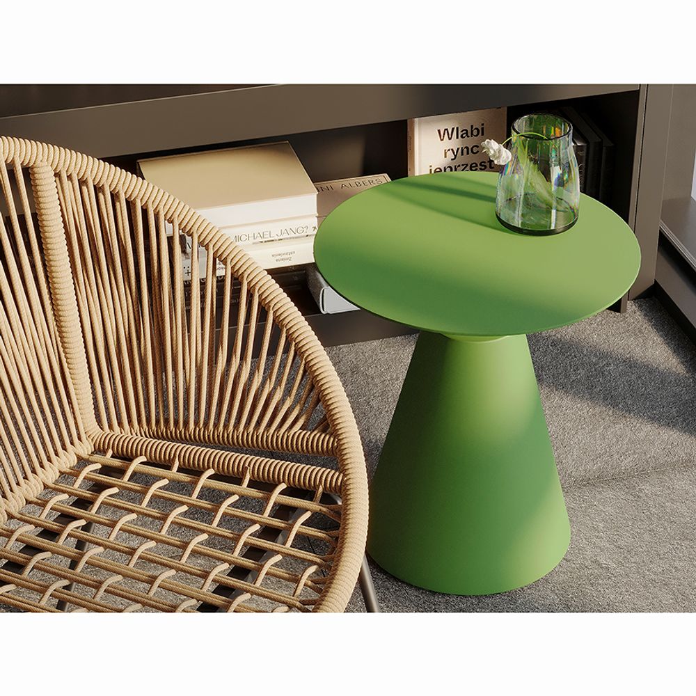 Столик кофейный Marius, Ø50 см, зеленый