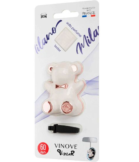 Милан, дизайнерский ароматизатор для автомобиля Milano ViBear, Vinove