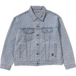 A Bathing Ape Lux Sport Pattern Jacquard 13oz Denim Trucker Куртка синий