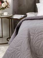 Покрывало на кровать, стеганое, поплин с размерами 215х220