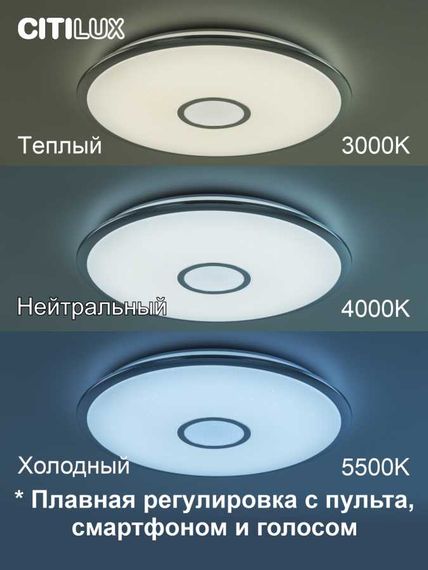Потолочный светодиодный светильник Citilux Старлайт Смарт CL703A80G
