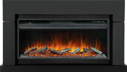 Каминокомплект Lindos Graphite Grey (Ширина 1470мм) с очагом Vision 42 LOG LED