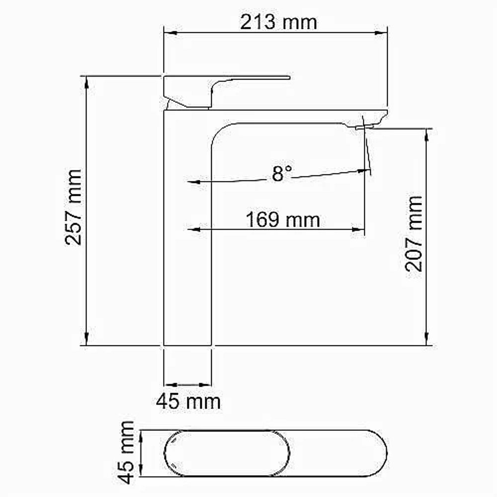 Смеситель для раковины WasserKRAFT Elbe 7403H