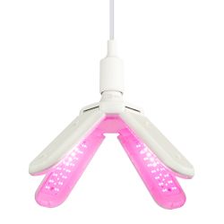 Фитолампа для растений светодиодная ЭРА GREEN LINE ФИТО-40W-PL-E27-GR 4-х лепестковая красно-синего спектра 40 Вт Е27 | Фитолампы Е27