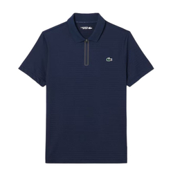 Теннисное поло Lacoste Ultra Dry Stretch Jacquard Tennis - navy blue