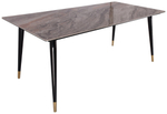 Стол обеденный Ist Casa Рио Гранд, 180х90х76 см, коричневая керамика, черный