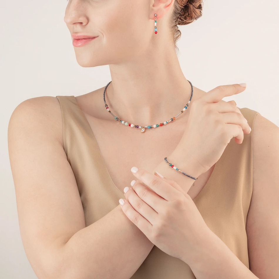 Серьги-пусеты Coeur de Lion Multicolor Vintage 4543/21-1544