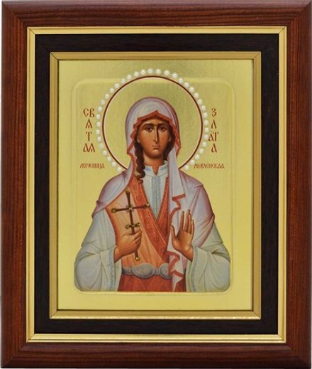 Икона святой Златы, писанная в монастыре.