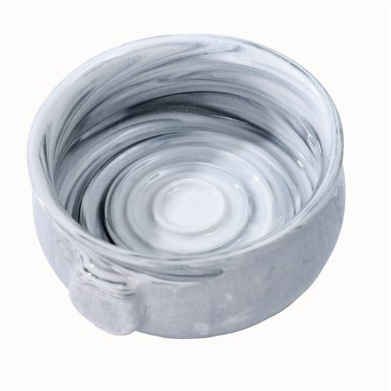 Керамическая чаша для бритья Yaqi мраморного цвета