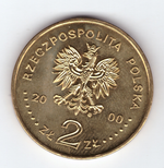 Польша. 2000. 2 злотых. #036. 20-летие профсоюза "Солидарность" [даты]