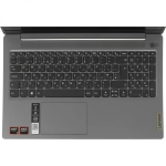Ноутбук Lenovo IdeaPad Slim 3 15AMN8 Ryzen 3 30 8Gb SSD256Gb AMD Radeon 610M 15.6" IPS FHD (1920x1080) без ОС grey WiFi BT Cam (82XQ01CCPS)